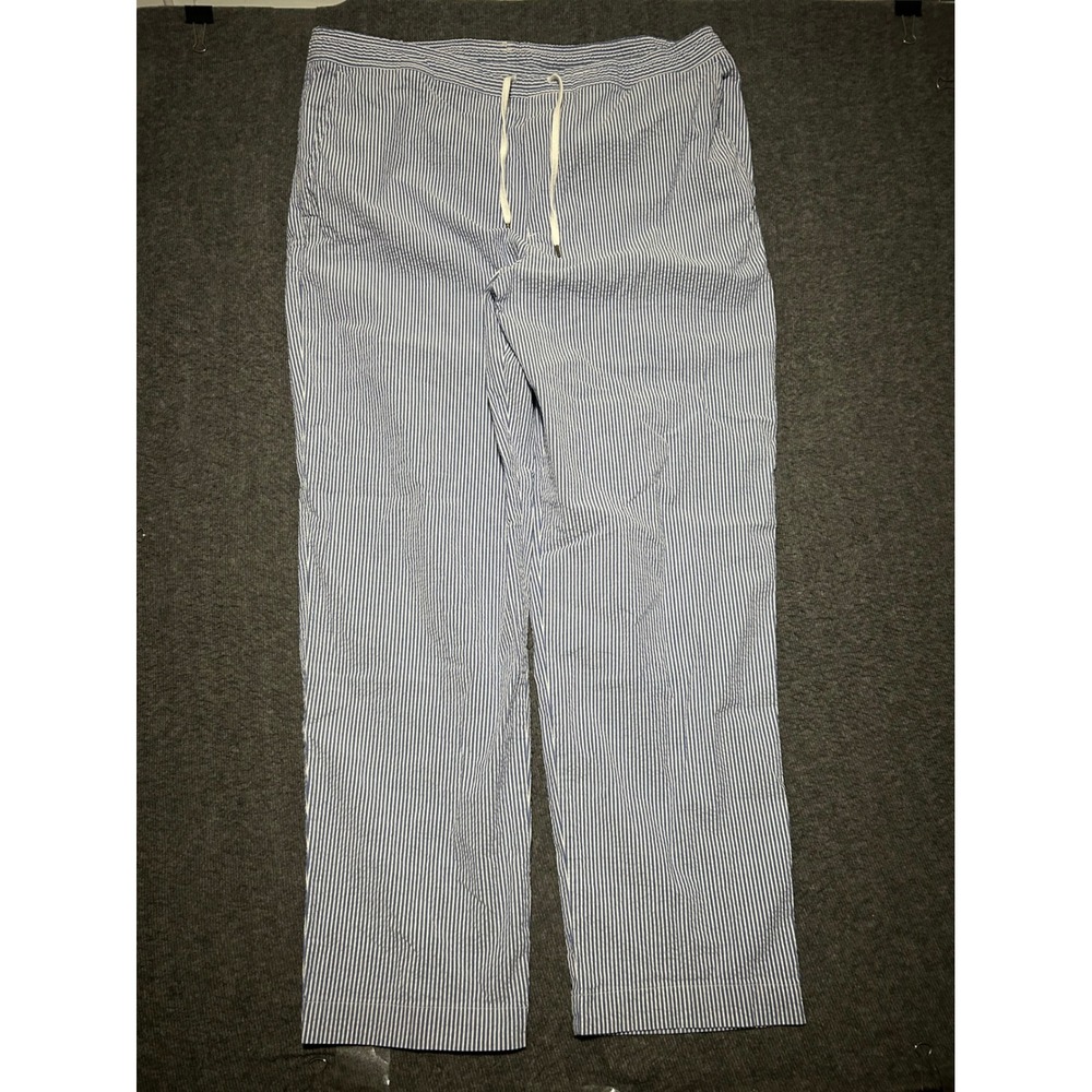 Polo ralph lauren seersucker pants mens drawstrings loose striped size 2XL